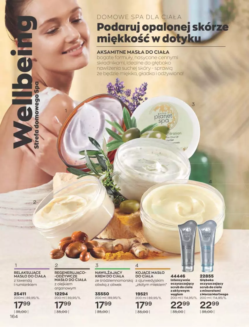 Gazetka promocyjna Avon - Sierpień - ważna 01.08 do 31.08.2022 - strona 160 - produkty: Aksam, Krem do ciała, Masło, Masło do ciała, Olej, Rum, Ser