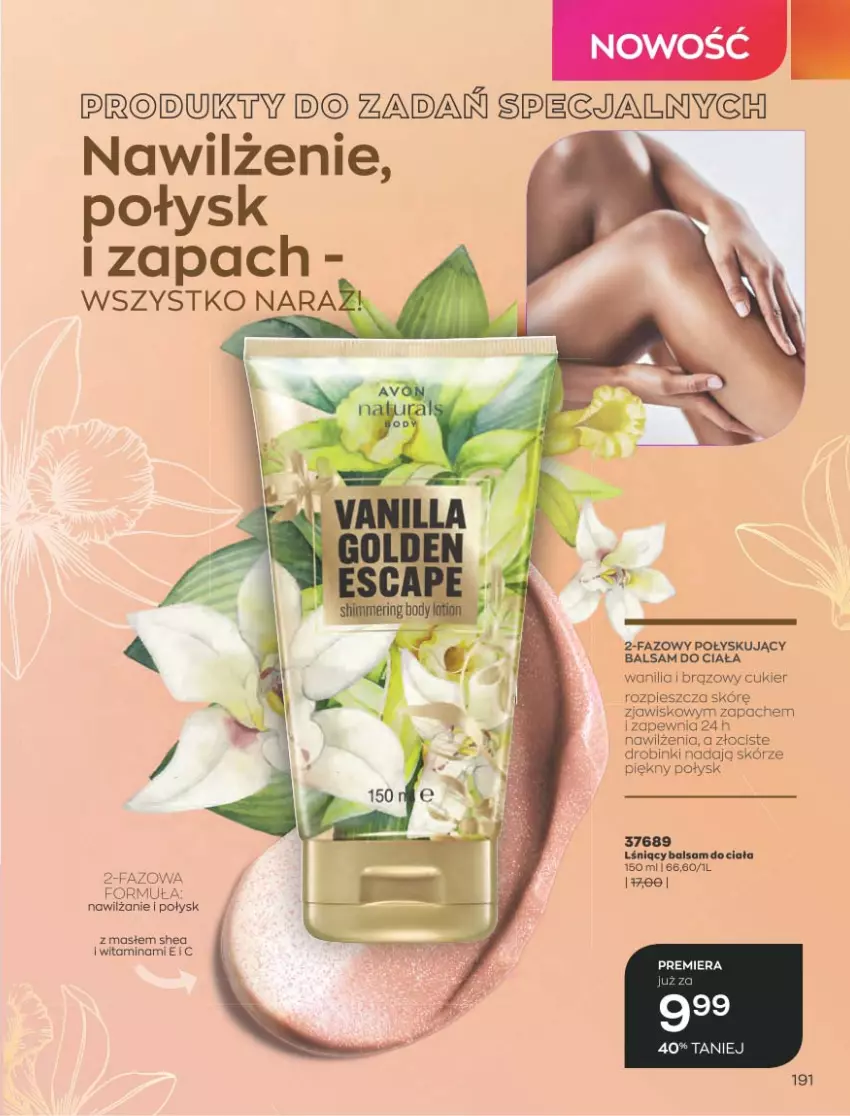 Gazetka promocyjna Avon - Sierpień - ważna 01.08 do 31.08.2022 - strona 187 - produkty: Balsam do ciała, Cukier, Fa