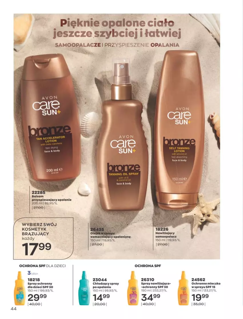 Gazetka promocyjna Avon - Sierpień - ważna 01.08 do 31.08.2022 - strona 44 - produkty: Body, Dzieci, Mleczko, Olej, Ser, Sos