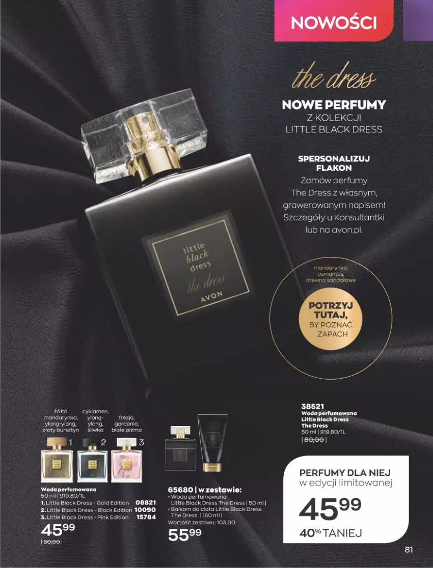 Gazetka promocyjna Avon - Sierpień - ważna 01.08 do 31.08.2022 - strona 77 - produkty: Bursztyn, Dres, Fa, Gra, Lack, Perfum, Woda, Woda perfumowana