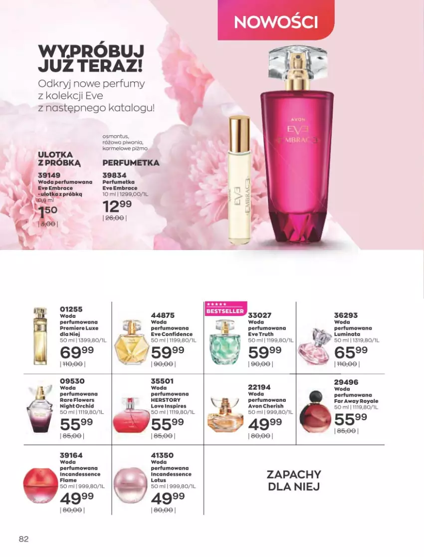 Gazetka promocyjna Avon - Sierpień - ważna 01.08 do 31.08.2022 - strona 78 - produkty: Fa, Perfum, Piwo, Premiere, Tera, Woda, Woda perfumowana