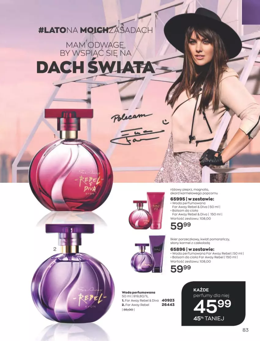 Gazetka promocyjna Avon - Sierpień - ważna 01.08 do 31.08.2022 - strona 79 - produkty: Fa, Likier, Perfum, Pieprz, Popcorn, Por, Woda, Woda perfumowana