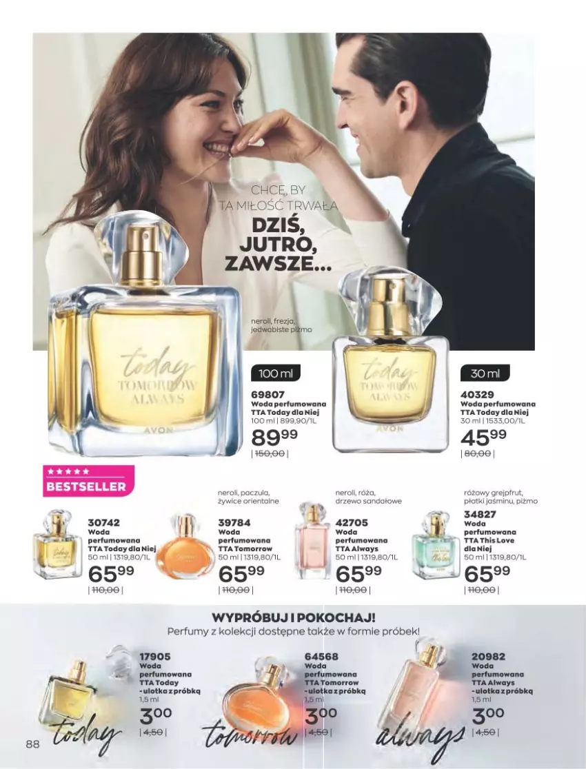 Gazetka promocyjna Avon - Sierpień - ważna 01.08 do 31.08.2022 - strona 84 - produkty: Always, Grejpfrut, Koc, Młot, Perfum, Sandał, Woda, Woda perfumowana