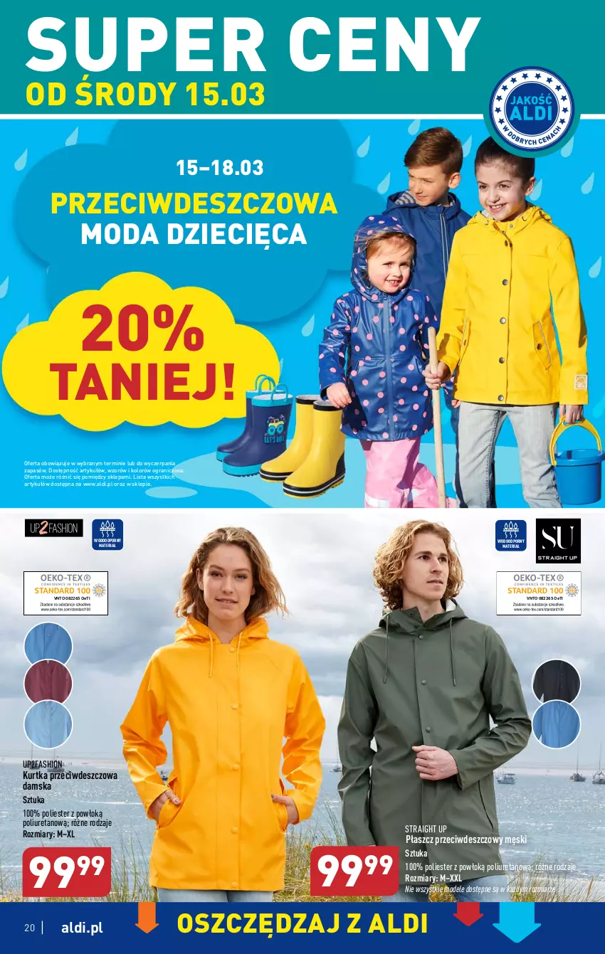 Gazetka promocyjna Aldi - Pełen katalog - ważna 13.03 do 18.03.2023 - strona 20 - produkty: Dzieci, Fa, Gra, Kurtka, Moda, Płaszcz, Por