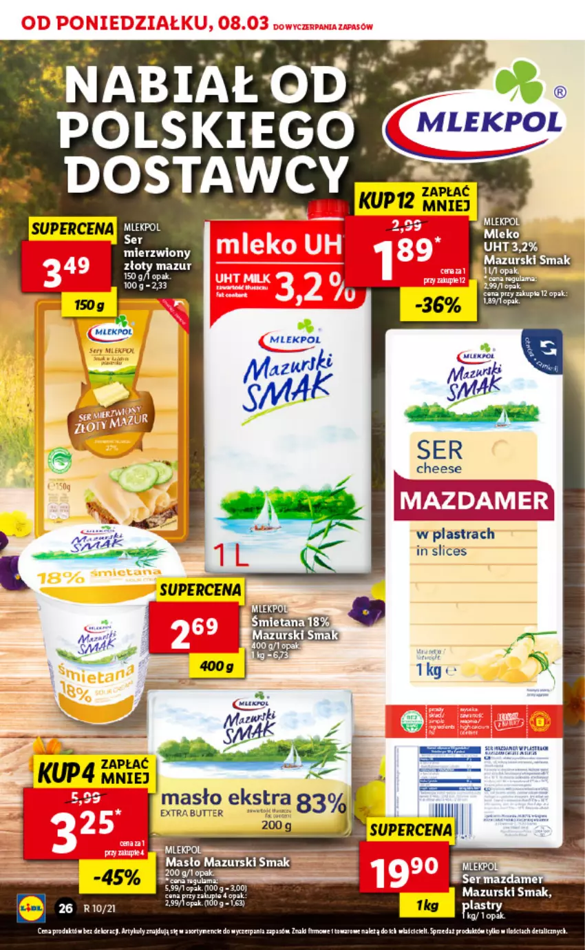 Gazetka promocyjna Lidl - GAZETKA - ważna 08.03 do 10.03.2021 - strona 26 - produkty: Koc, Masło, Złoty Mazur