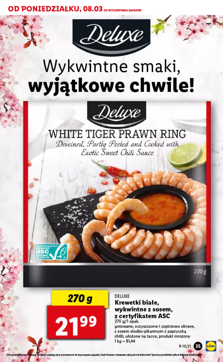 Gazetka promocyjna Lidl - GAZETKA - ważna 08.03 do 10.03.2021 - strona 35 - produkty: Fa, Krewetki, Sos, Tiger