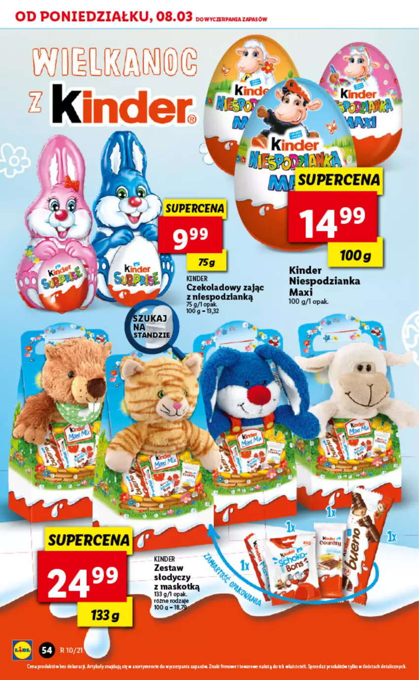 Gazetka promocyjna Lidl - GAZETKA - ważna 08.03 do 10.03.2021 - strona 54 - produkty: Kinder