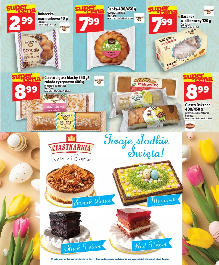 Gazetka promocyjna Topaz - Gazetka - ważna 26.03 do 01.04.2026 - strona 7 - produkty: Babka, Ciastka, Dan Cake, Makowiec, Rolada, Top