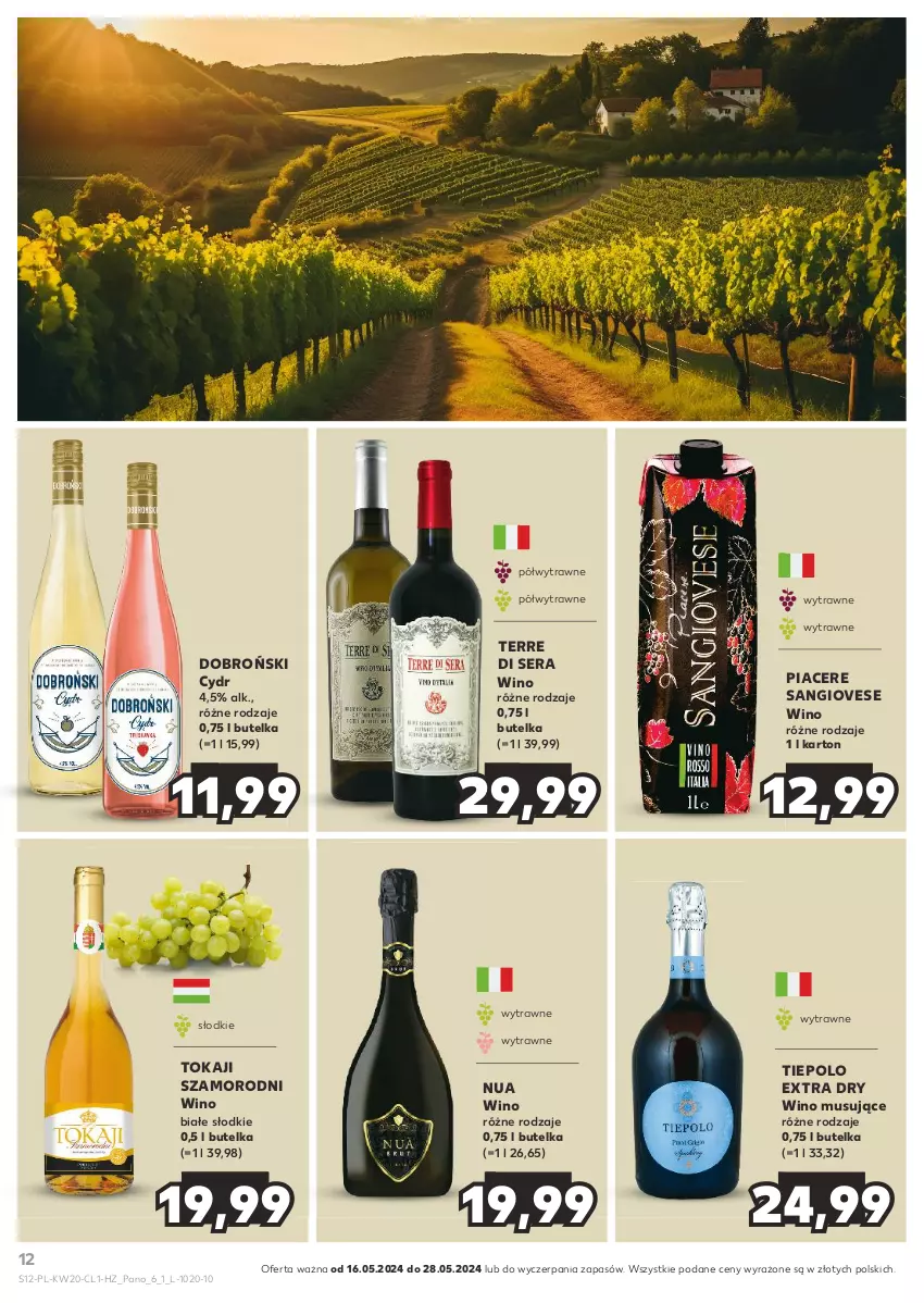 Gazetka promocyjna Kaufland - Barek Kauflandu - ważna 16.05 do 28.05.2024 - strona 12 - produkty: Acer, Mus, Ser, Tokaji, Wino, Wino musujące