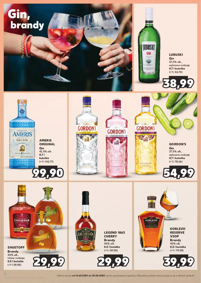 Gazetka promocyjna Kaufland - Barek Kauflandu - ważna 16.05 do 28.05.2024 - strona 6 - produkty: Brandy, Gin, Ser