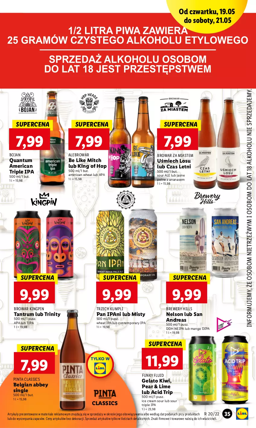 Gazetka promocyjna Lidl - GAZETKA - ważna 19.05 do 21.05.2022 - strona 35 - produkty: Ananas, Kiwi, LG, Mango, Por, Rum