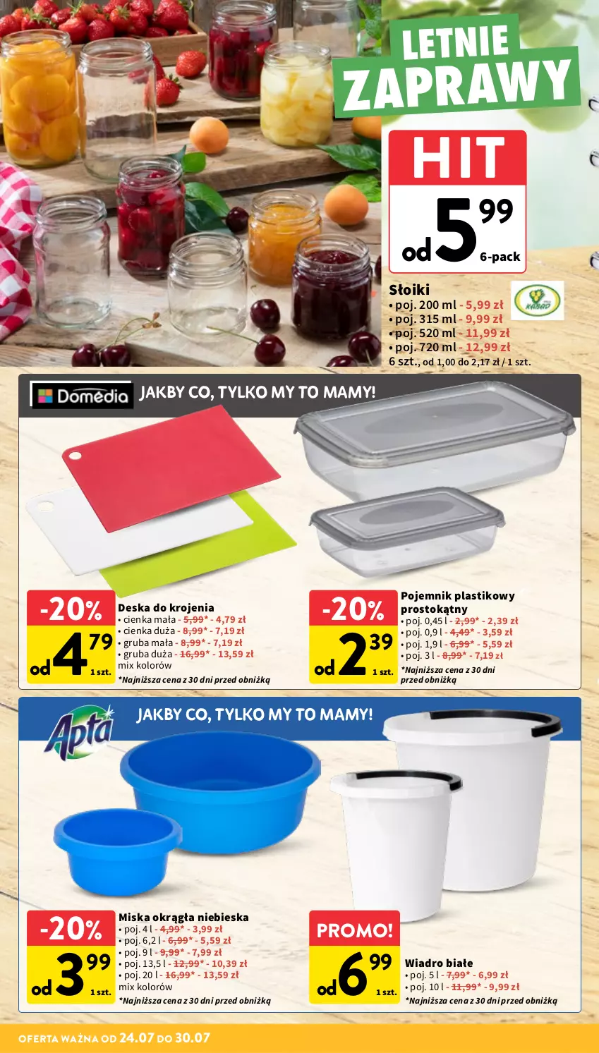 Gazetka promocyjna Intermarche - Gazetka Intermarche - ważna 24.07 do 30.07.2025 - strona 32 - produkty: Deska do krojenia, Miska, Pojemnik, Pojemnik plastikowy, Wiadro