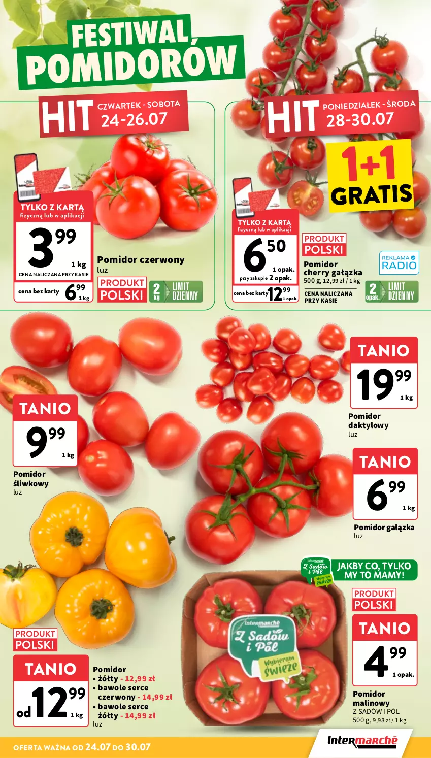Gazetka promocyjna Intermarche - Gazetka Intermarche - ważna 24.07 do 30.07.2025 - strona 9 - produkty: Gra, Pomidor malinowy, Ser