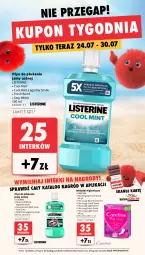 Gazetka promocyjna Intermarche - Gazetka Intermarche - Gazetka - ważna od 30.07 do 30.07.2025 - strona 38 - produkty: Gin, Płyn do płukania jamy ustnej, Listerine, Tera, Płyn do płukania, Aloe vera, Carefree, Wkładki