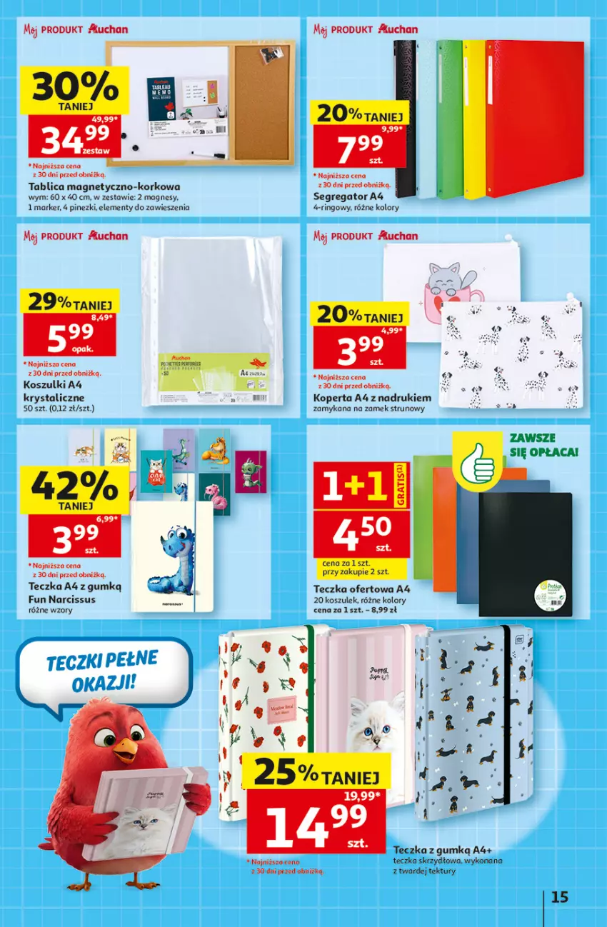 Gazetka promocyjna Auchan - Gazetka 30 Lat Hipermarket Auchan - ważna 13.08 do 19.08.2026 - strona 15 - produkty: Gra, Koc, Kosz, Marker, Noż