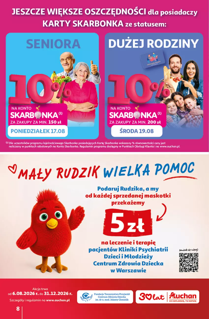 Gazetka promocyjna Auchan - Gazetka 30 Lat Hipermarket Auchan - ważna 13.08 do 19.08.2026 - strona 8 - produkty: Chia, Dzieci, Rum