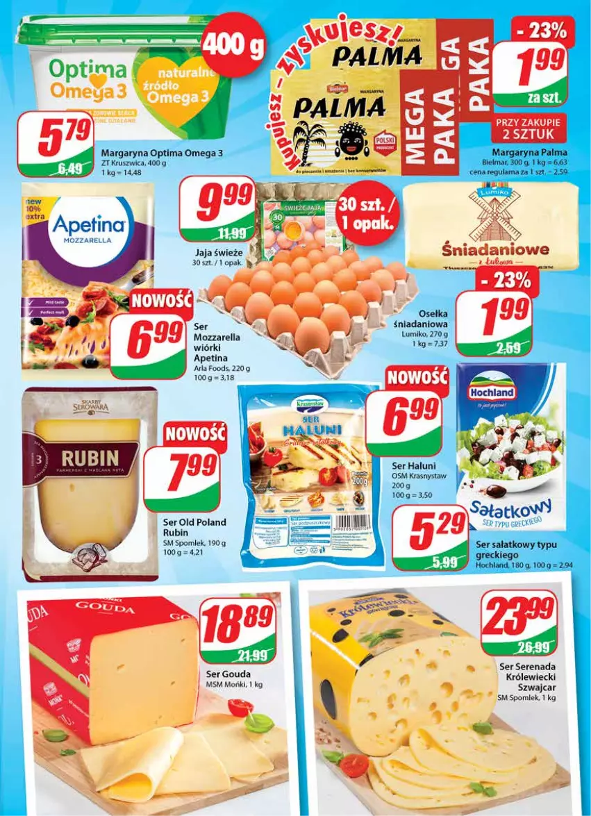 Gazetka promocyjna Dino - Gazetka - ważna 12.05 do 18.05.2021 - strona 13 - produkty: Gouda, Jaja, Mozzarella, Rubin, Ser