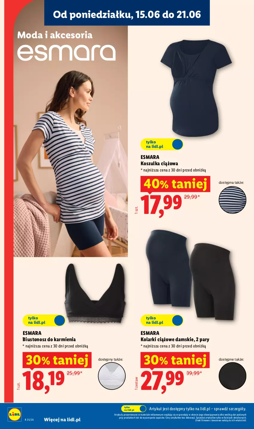 Gazetka promocyjna Lidl - Katalog ważny od 15.06 - ważna 15.06 do 20.06.2026 - strona 24 - produkty: Biustonosz, Karmi, Kosz, Koszulka, Moda