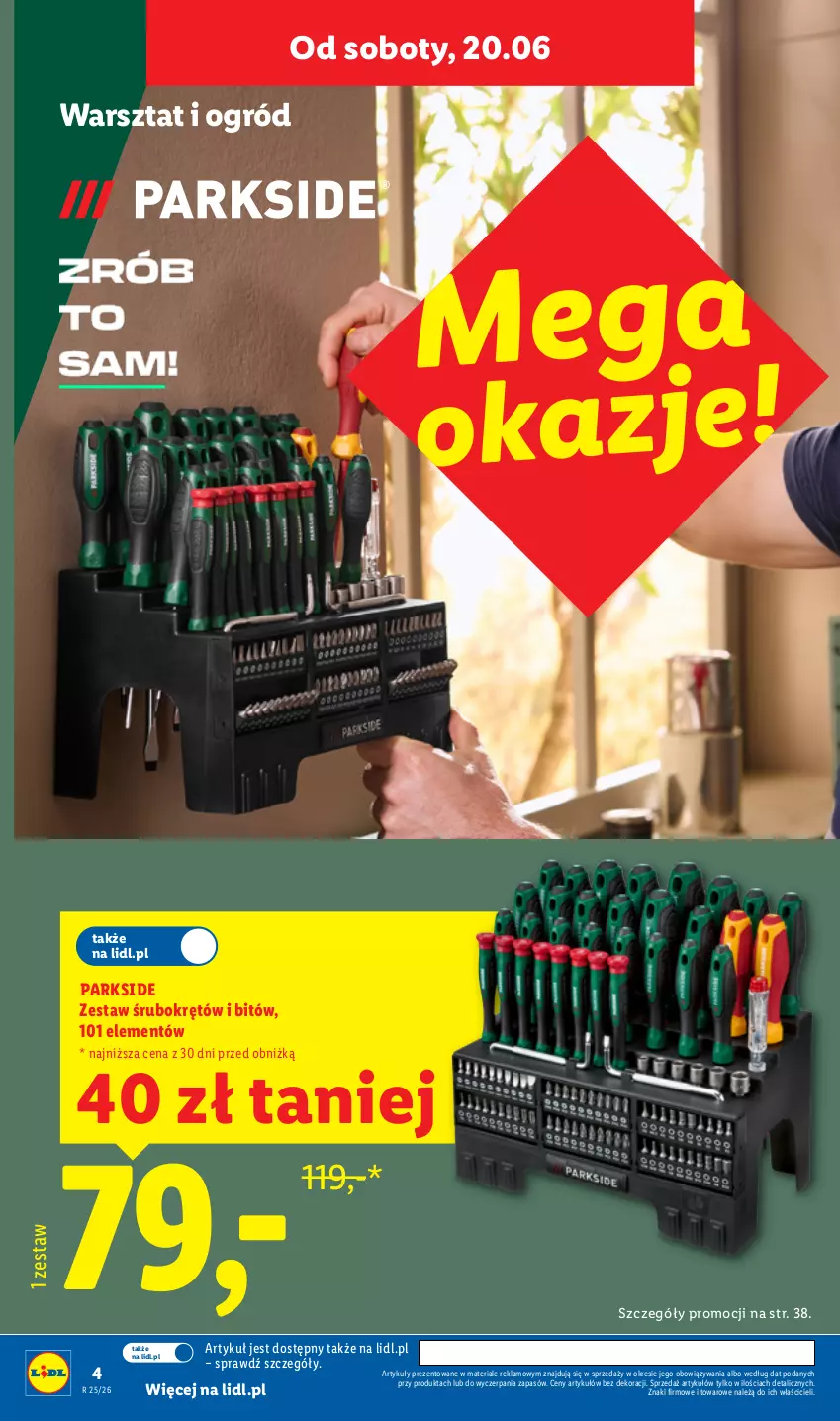 Gazetka promocyjna Lidl - Katalog ważny od 15.06 - ważna 15.06 do 20.06.2026 - strona 4 - produkty: Ogród, Parkside