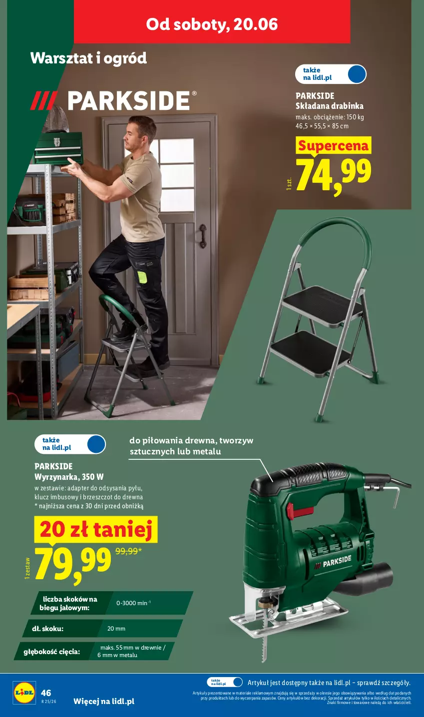 Gazetka promocyjna Lidl - Katalog ważny od 15.06 - ważna 15.06 do 20.06.2026 - strona 52 - produkty: Inka, Ogród, Parkside, Wyrzynarka