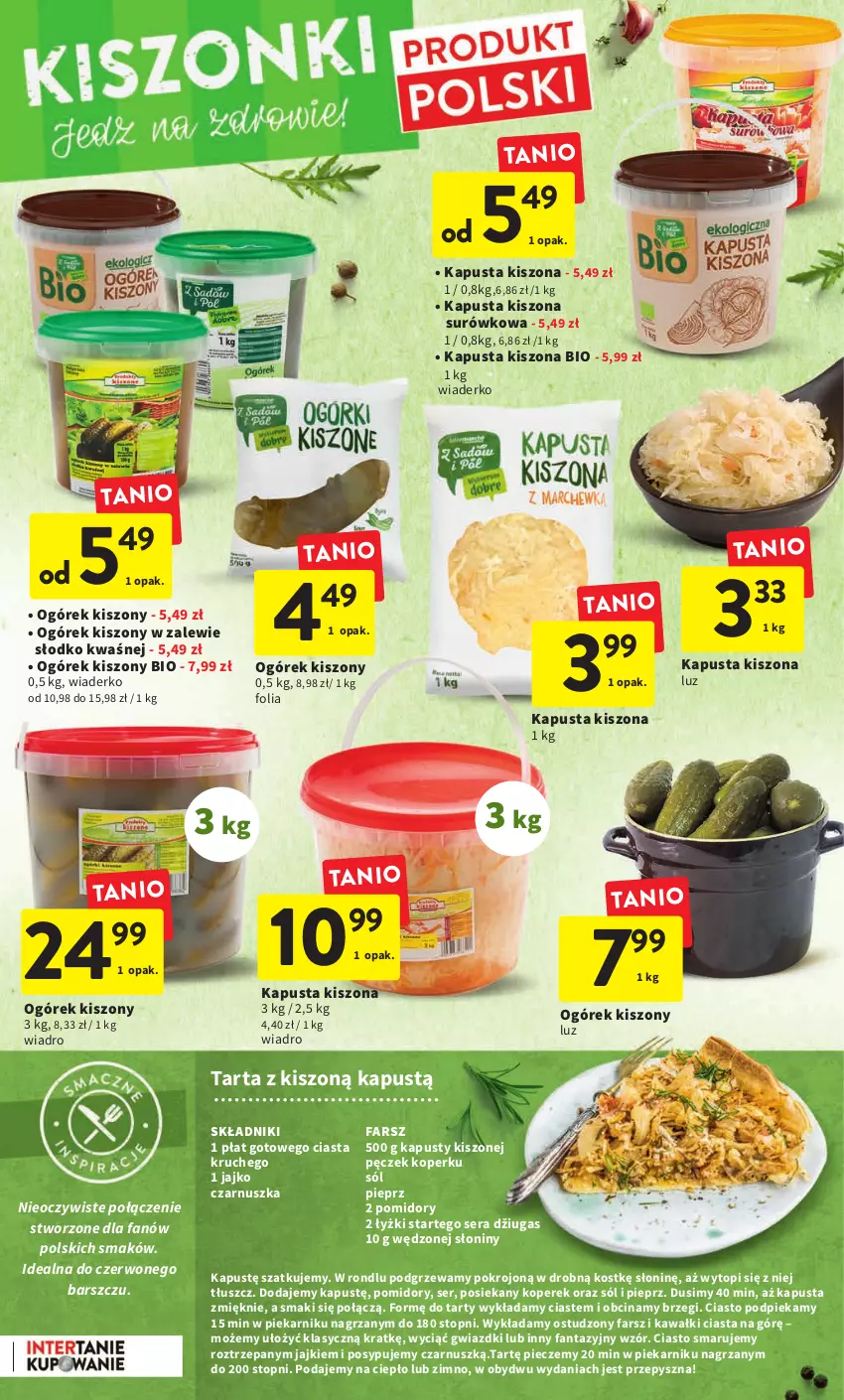 Gazetka promocyjna Intermarche - Gazetka Intermarche - ważna 09.02 do 15.02.2023 - strona 13 - produkty: Fa, Fanta, Kapustą, Kawa, Ogórek, Piec, Piekarnik, Pieprz, Pomidory, Ser, Sól, Tarta, Top, Wiadro