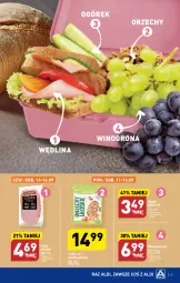 Gazetka promocyjna Aldi - Pełna oferta - Gazetka - ważna od 16.09 do 16.09.2023 - strona 15 - produkty: Piec, Orzechy włoskie, Ogórek, Winogrona, Wędlina, Wino, Grunt, Schab pieczony