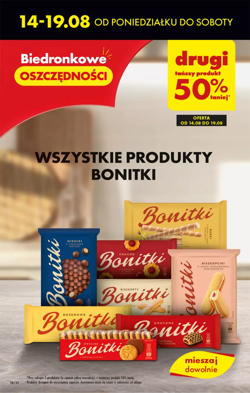 Gazetka promocyjna Biedronka - Od poniedzialku - ważna 14.08 do 19.08.2023 - strona 10 - produkty: Bonitki