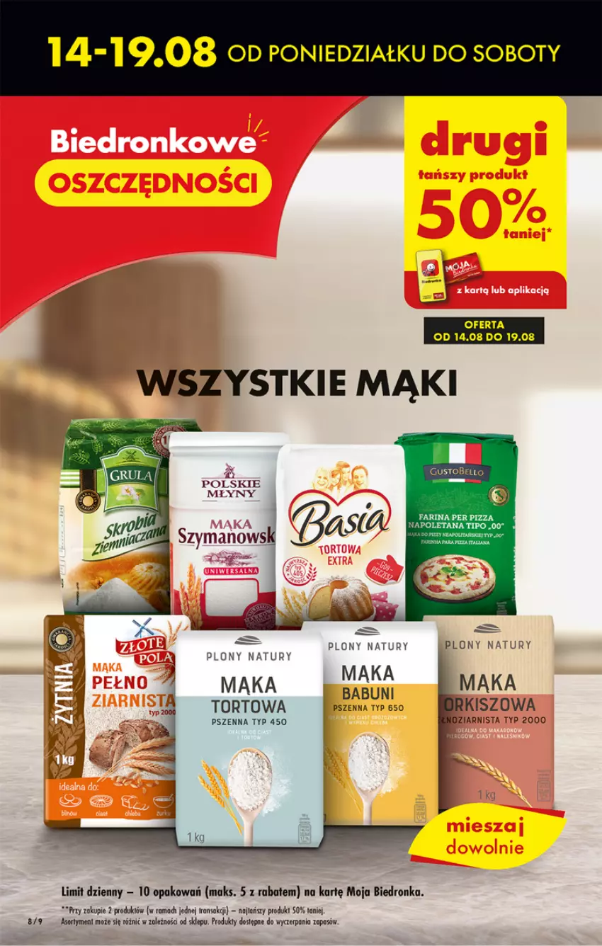 Gazetka promocyjna Biedronka - Od poniedzialku - ważna 14.08 do 19.08.2023 - strona 8 - produkty: Babuni, Dron, Fa, Mąka, Pizza, Rama