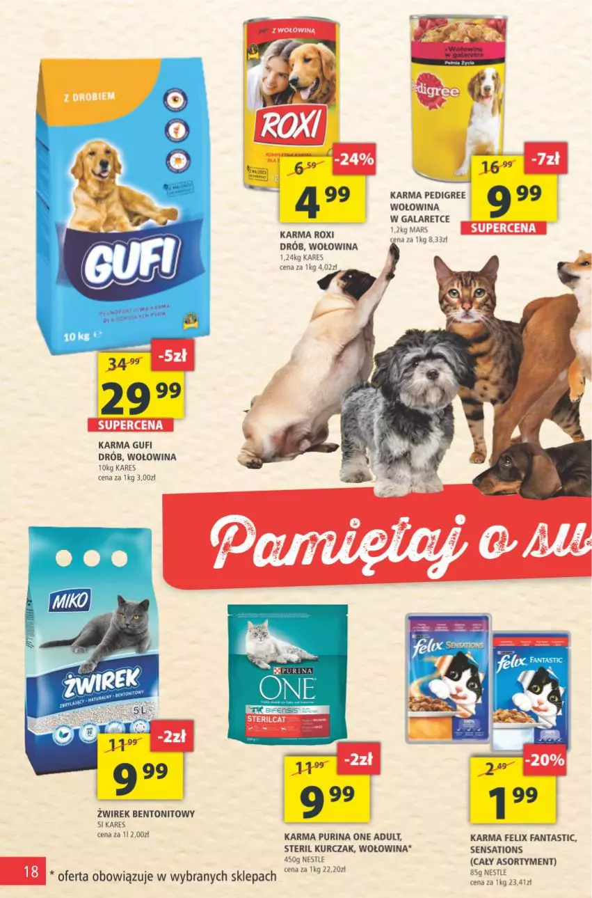 Gazetka promocyjna Arhelan - Gazetka - ważna 19.11 do 28.11.2021 - strona 18 - produkty: Drób, Fa, Fanta, Felix, Gala, Kurczak, Pedigree, Pur, Purina, Sati, Wołowina