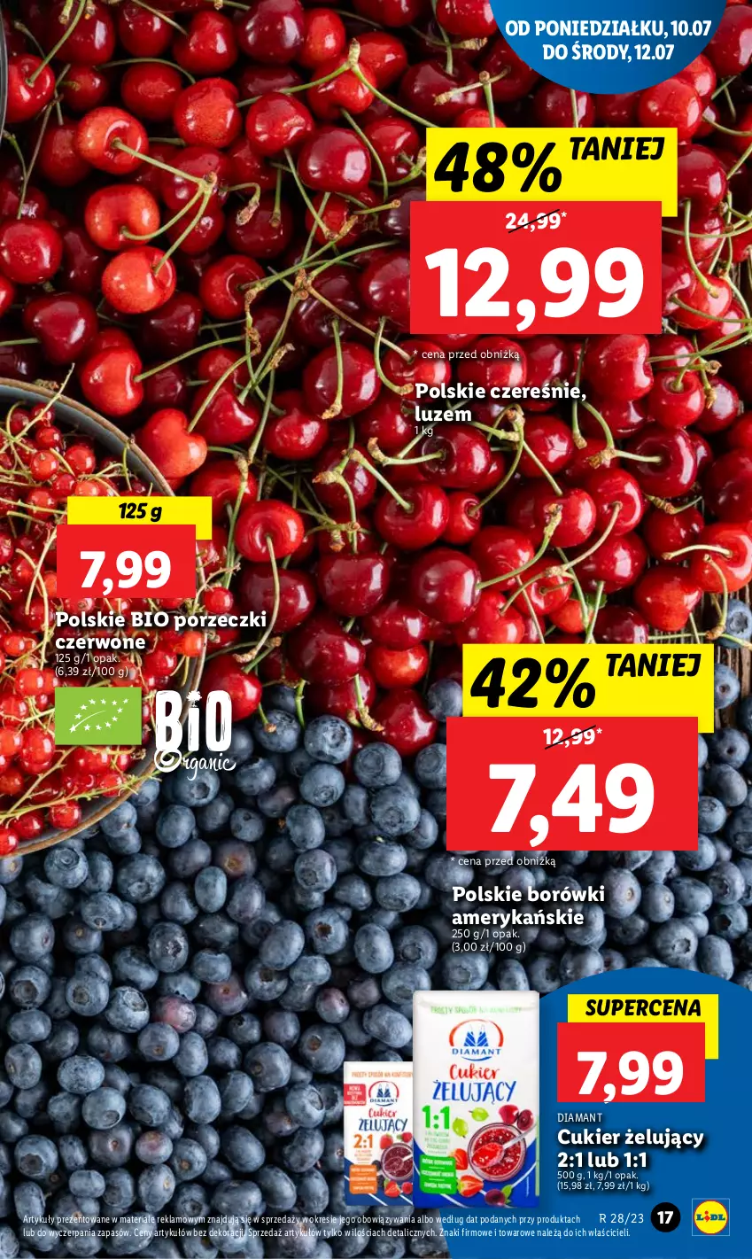 Gazetka promocyjna Lidl - GAZETKA - ważna 10.07 do 12.07.2023 - strona 18 - produkty: Cukier, Diamant, Por, Porzeczki czerwone