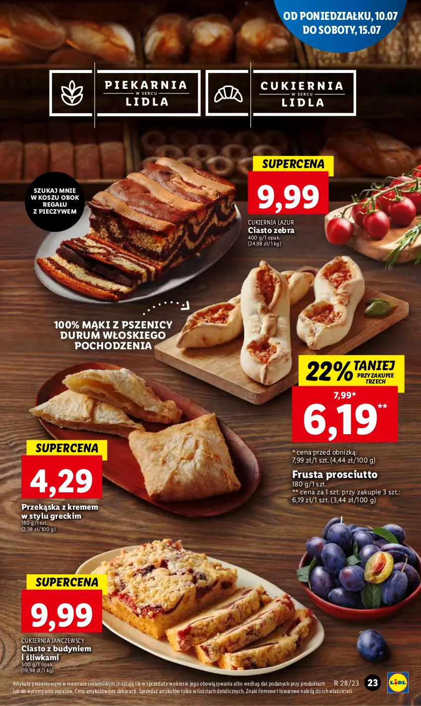 Gazetka promocyjna Lidl - GAZETKA - ważna 10.07 do 12.07.2023 - strona 26 - produkty: Cukier, Kosz, Lazur, Piec, Prosciutto, Regał, Rum, Rust