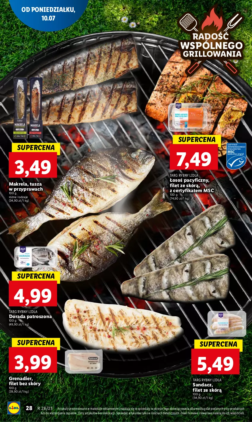 Gazetka promocyjna Lidl - GAZETKA - ważna 10.07 do 12.07.2023 - strona 31 - produkty: Grenadier, Grill, Sandacz, Tusz