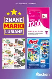 Gazetka promocyjna Auchan - Gazetka Znane Lubiane Marki Hipermarkety - Gazetka - ważna od 14.09 do 14.09.2022 - strona 1 - produkty: Top, Bref, Bieganie, Flora, Mobil