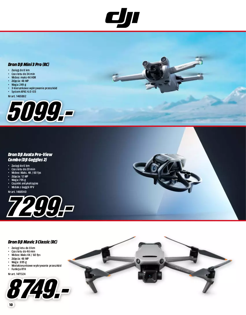 Gazetka promocyjna Media Markt - Gazetka Media Markt - ważna 01.12 do 31.12.2022 - strona 10 - produkty: Dron, Waga