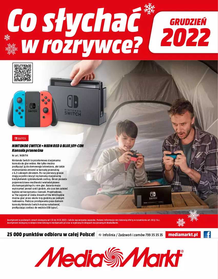 Gazetka promocyjna Media Markt - Gazetka Media Markt - ważna 01.12 do 31.12.2022 - strona 24 - produkty: Bateria, Gra, Konsola, Nintendo Switch, Telewizor