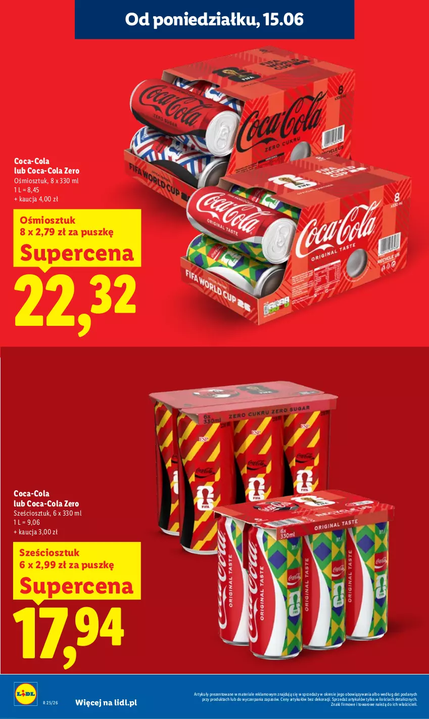 Gazetka promocyjna Lidl - Gazetka ważna od 15.06 do 17.06 - ważna 15.06 do 17.06.2026 - strona 18 - produkty: Coca-Cola