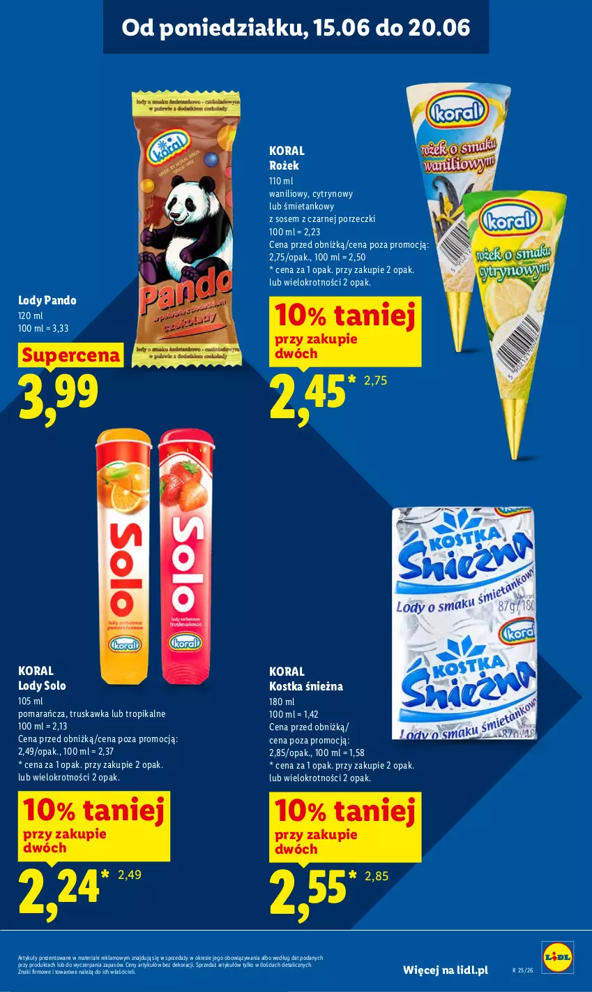Gazetka promocyjna Lidl - Gazetka ważna od 15.06 do 17.06 - ważna 15.06 do 17.06.2026 - strona 41 - produkty: Lody, Por, Sos