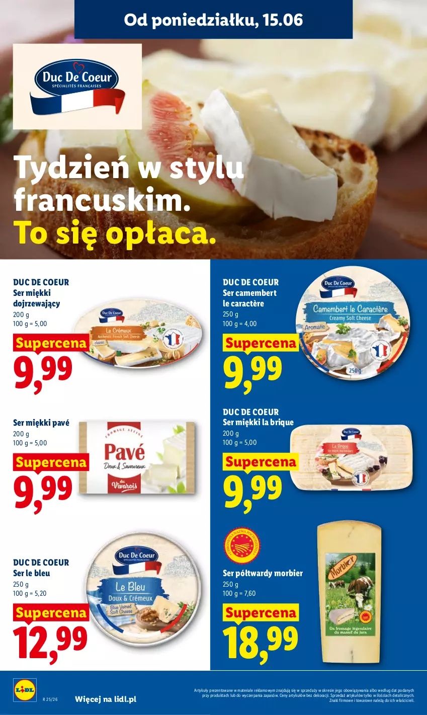 Gazetka promocyjna Lidl - Gazetka ważna od 15.06 do 17.06 - ważna 15.06 do 17.06.2026 - strona 66 - produkty: Camembert, Ser
