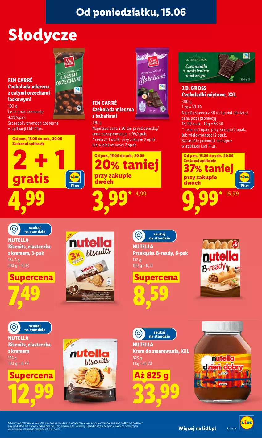 Gazetka promocyjna Lidl - Gazetka ważna od 15.06 do 17.06 - ważna 15.06 do 17.06.2026 - strona 87 - produkty: Czekolada, Czekolada mleczna, Gra, Nutella