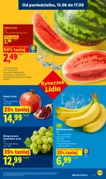Gazetka promocyjna Lidl - Gazetka ważna od 15.06 do 17.06 - Gazetka - ważna od 17.06 do 17.06.2026 - strona 33 - produkty: Banany, Gra, Granat, Winogrona, Arbuz, Wino, Olej