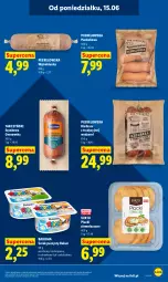 Gazetka promocyjna Lidl - Gazetka ważna od 15.06 do 17.06 - Gazetka - ważna od 17.06 do 17.06.2026 - strona 43 - produkty: Serek puszysty, Ser, Lack, Tarczyński, Serek, Virtu, Bakoma, Kiełbasa, Bianka
