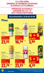 Gazetka promocyjna Lidl - Gazetka ważna od 15.06 do 17.06 - Gazetka - ważna od 17.06 do 17.06.2026 - strona 78 - produkty: Piwa, Gra, Kasztelan, Tyskie, Tatra, Kozel