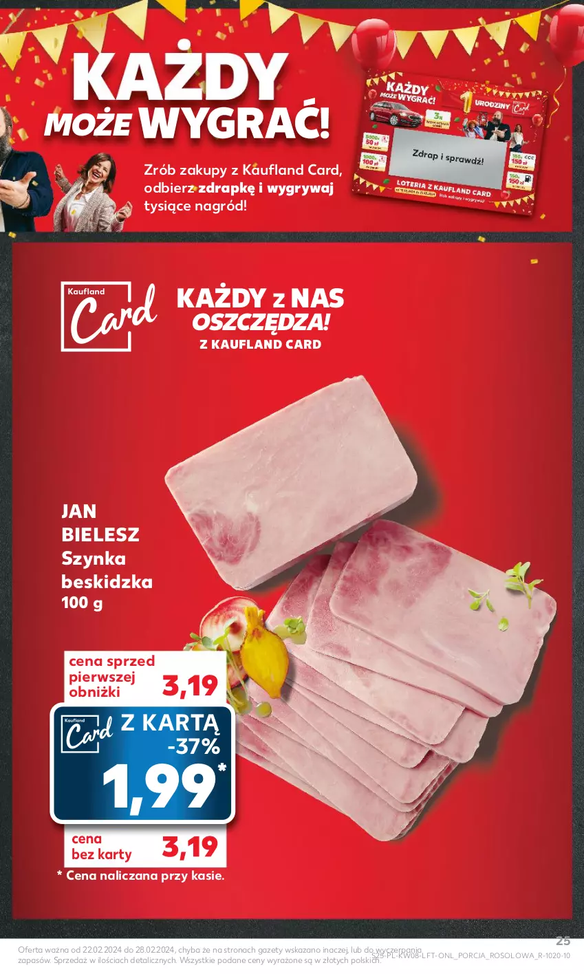 Gazetka promocyjna Kaufland - Gazetka tygodnia - ważna 22.02 do 28.02.2024 - strona 25 - produkty: Gry, Por, Szynka