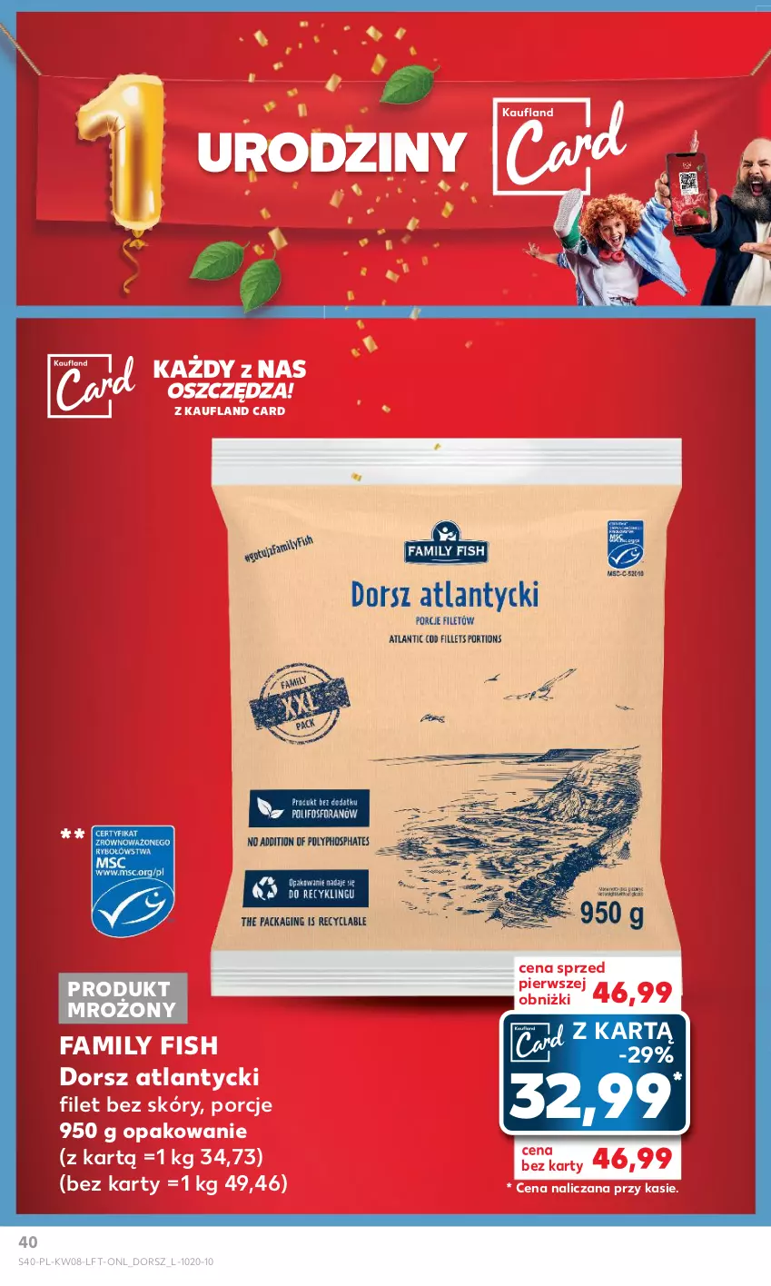 Gazetka promocyjna Kaufland - Gazetka tygodnia - ważna 22.02 do 28.02.2024 - strona 40 - produkty: Dorsz, Fa, Por