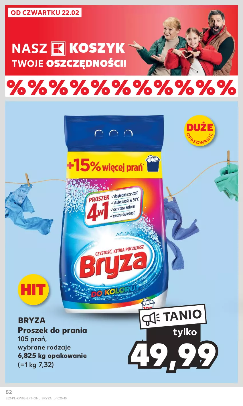 Gazetka promocyjna Kaufland - Gazetka tygodnia - ważna 22.02 do 28.02.2024 - strona 52 - produkty: Bryza, Kosz, Proszek do prania