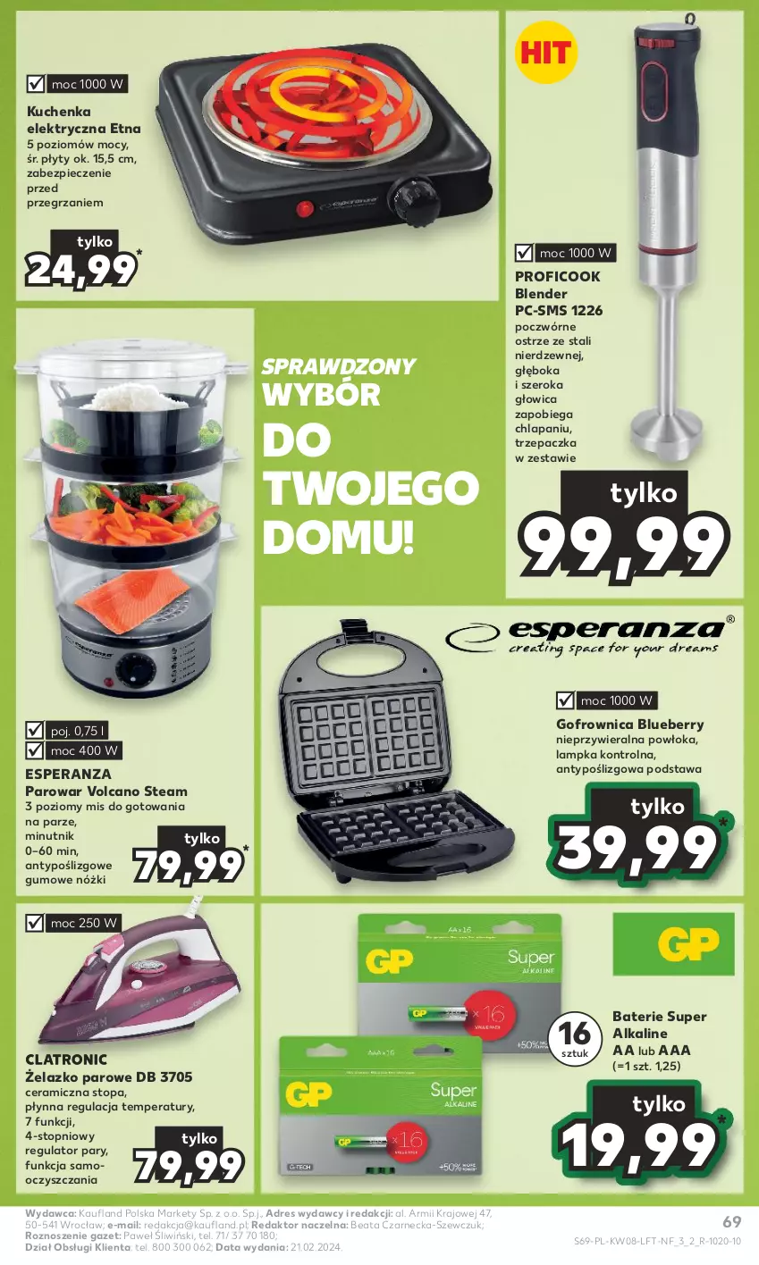 Gazetka promocyjna Kaufland - Gazetka tygodnia - ważna 22.02 do 28.02.2024 - strona 69 - produkty: Blender, Dres, Gofrownica, Piec, Top, Trzepaczka