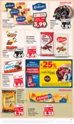 Gazetka promocyjna Kaufland - Gazetka tygodnia - Gazetka - ważna od 28.02 do 28.02.2024 - strona 47 - produkty: Ciastka, Krakus, Lajkonik, Gry, Cukier, Dr Gerard, Cukierki czekoladowe, Chrupki, Wawel, Cukierki, Waga, Kakao, Krakuski, Krakersy, Biszkopty, Kinder, Michałki