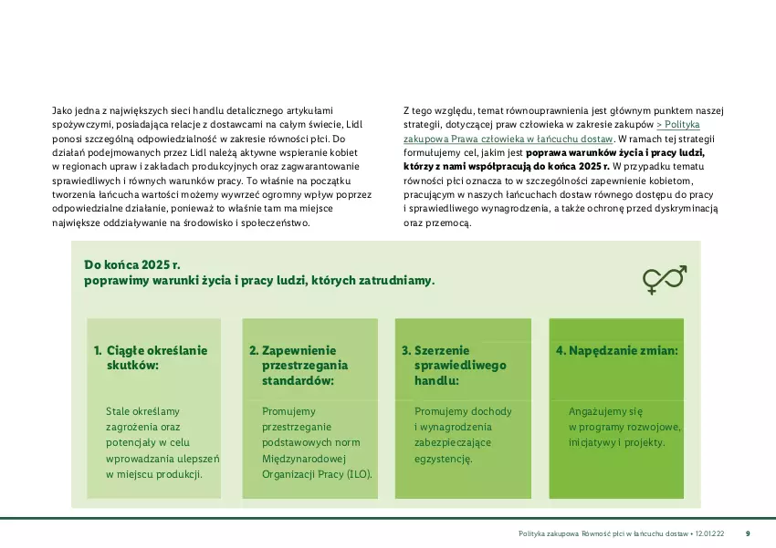 Gazetka promocyjna Lidl - Polityka zakupowa równość płci - ważna 15.11.2021 do 02.01.2030 - strona 10 - produkty: Gra, Piec, Rama