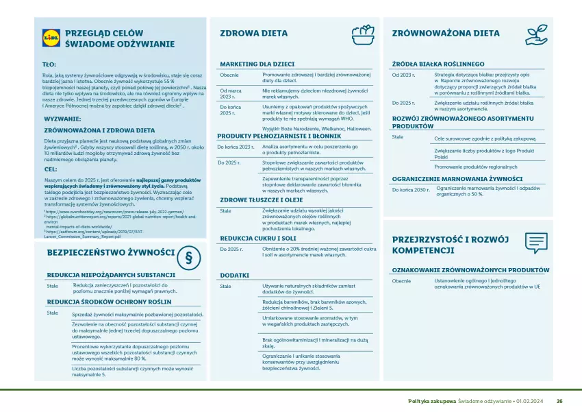 Gazetka promocyjna Lidl - Polityka zakupowa Odżywianie - ważna 25.03.2024 do 25.03.2030 - strona 27