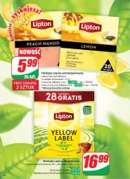 Gazetka promocyjna Dino - Gazetka 42 / 2024 - Gazetka - ważna od 22.10 do 22.10.2024 - strona 16 - produkty: Gra, Herbata czarna, Fusion, Lack, Lipton, Herbata, Mango